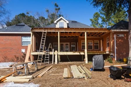 Porch cover installation